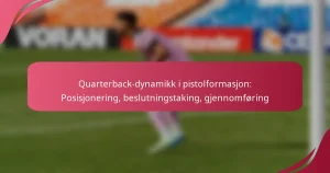 Quarterback-dynamikk i pistolformasjon: Posisjonering, beslutningstaking, gjennomføring