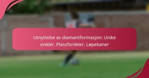 Utnyttelse av diamantformasjon: Unike vinkler, Plassfordeler, Løpebaner