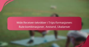 Wide Receiver-teknikker i Trips-formasjonen: Rute-kombinasjoner, Avstand, Ubalanser